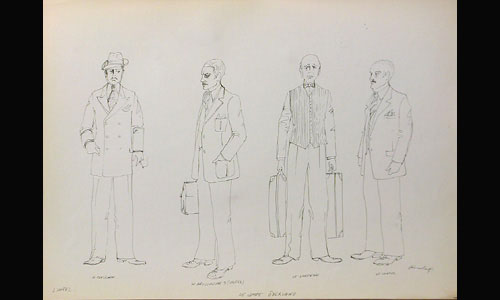 Les maquettes de décors et de costumes de théâtre