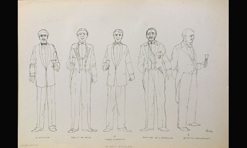 Les maquettes de décors et de costumes de théâtre