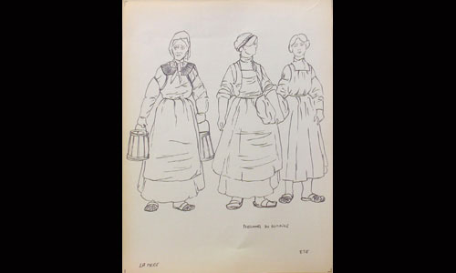 Les maquettes de décors et de costumes de théâtre