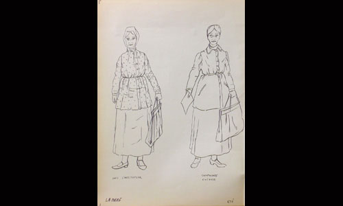 Les maquettes de décors et de costumes de théâtre