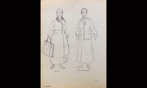 Les maquettes de décors et de costumes de théâtre