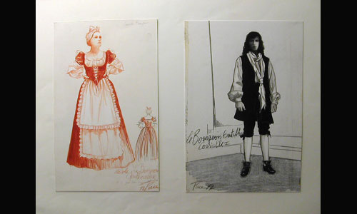 les décors et costumes de Bourgeois gentilhomme (le) de  MOLIÈRE - 1972