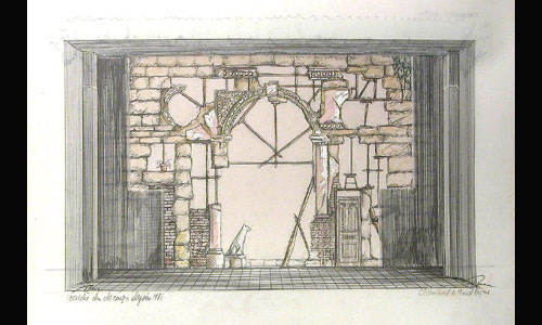 Les maquettes de décors et de costumes de théâtre