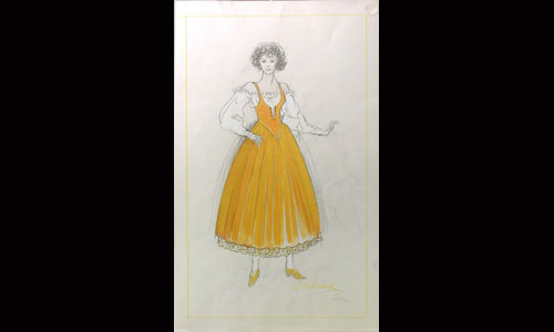 Les maquettes de décors et de costumes de théâtre