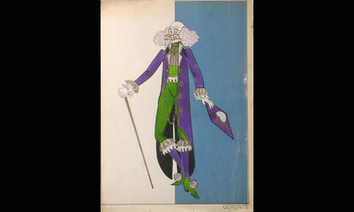 Les maquettes de décors et de costumes de théâtre
