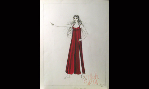 les décors et costumes de Isabella Mora de Pieyre de MANDIARGUES - 1974