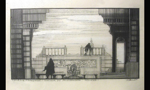 les décors et costumes de Monsieur de Pourceaugnac de  MOLIÈRE - 1987