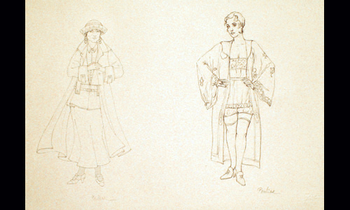 Les maquettes de décors et de costumes de théâtre