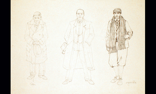 Les maquettes de décors et de costumes de théâtre