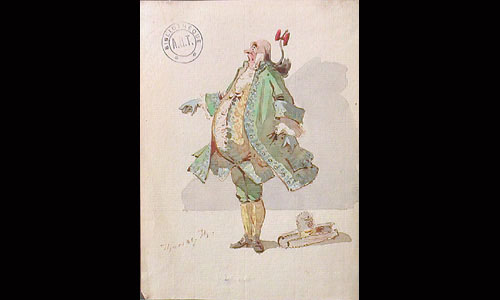 Les maquettes de décors et de costumes de théâtre