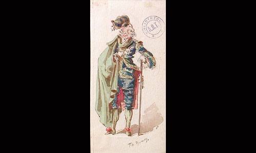 Les maquettes de décors et de costumes de théâtre
