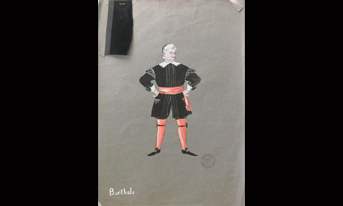 Les maquettes de décors et de costumes de théâtre