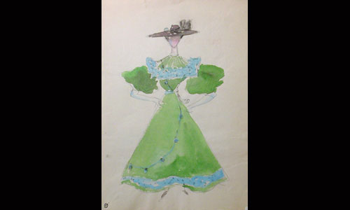 Les maquettes de décors et de costumes de théâtre