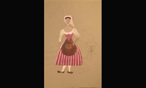 Les maquettes de décors et de costumes de théâtre