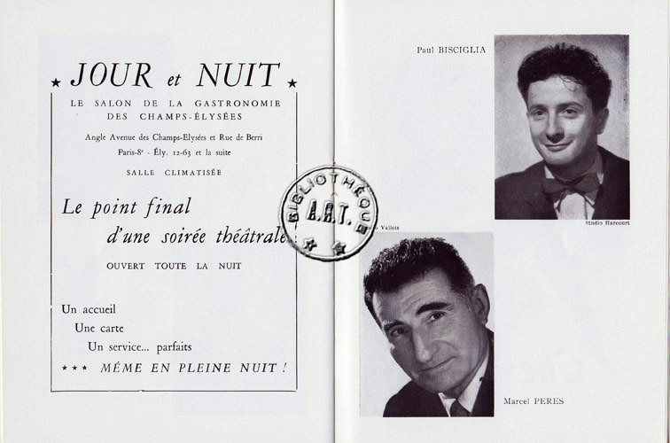 Les programmes de Théatre de l\