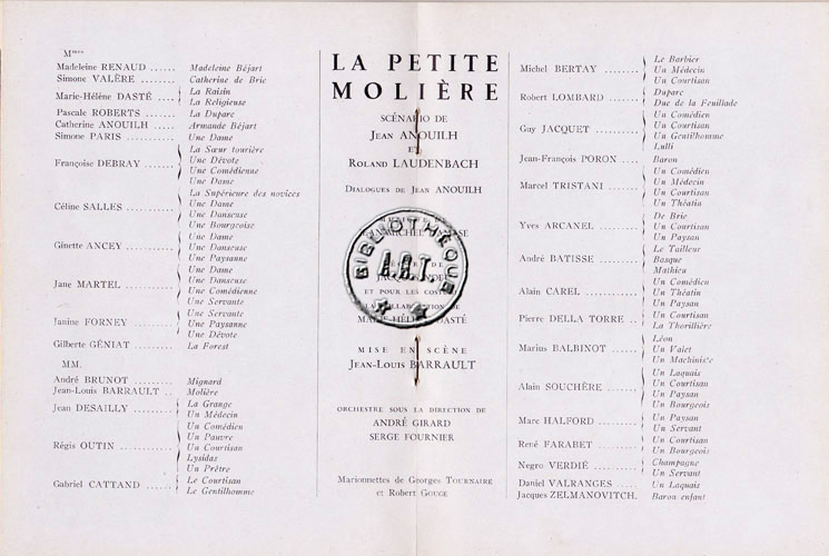 Les programmes de Théatre de l\