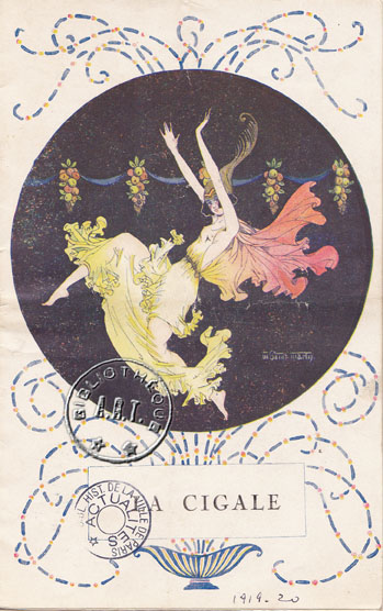La Cigale, saison 1919-1920