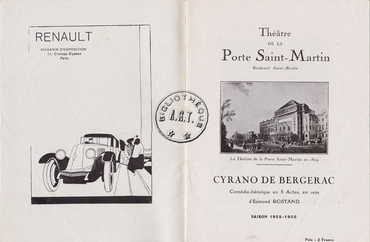 Les programmes de Théatre de l\