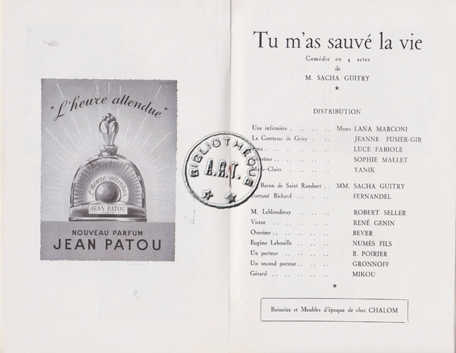 Les programmes de Théatre de l\