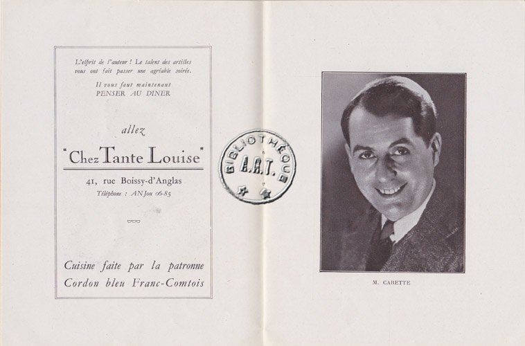 Les programmes de Théatre de l\