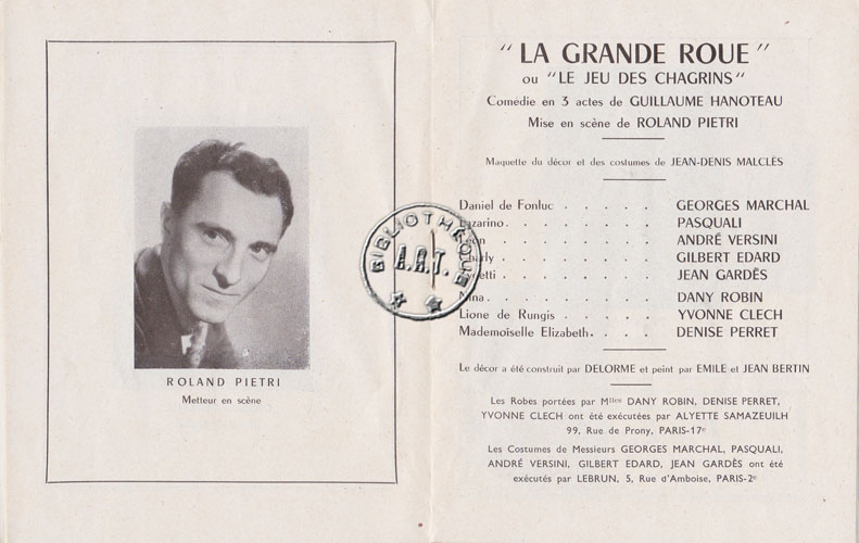Les programmes de Théatre de l\