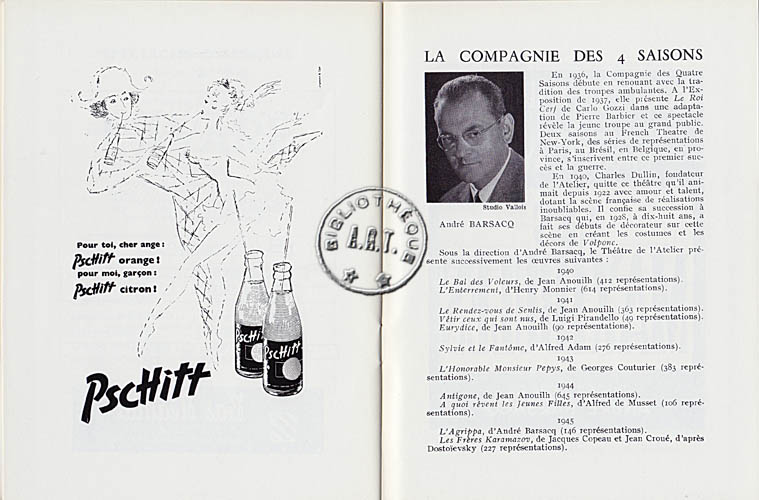 Les programmes de Théatre de l\