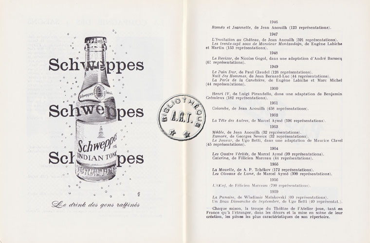 Les programmes de Théatre de l\