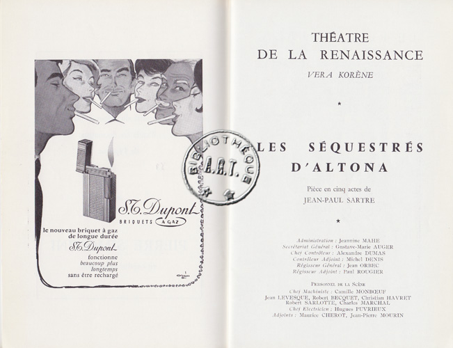 Les programmes de Théatre de l\