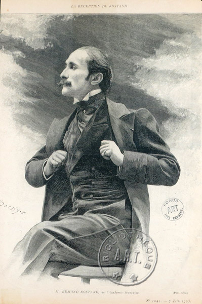 Réception d'Edmond Rostand à l'Académir Française
