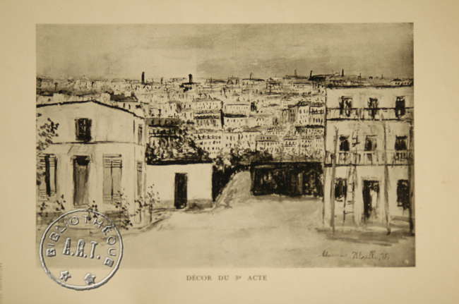 Louise, acte II, décor de Maurice Utrillo