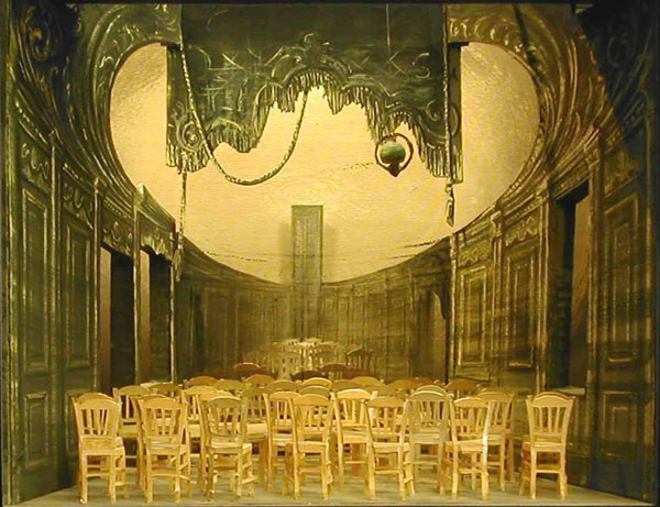 Les Chaises d' Eugène Ionesco, décor de Jacques Noël