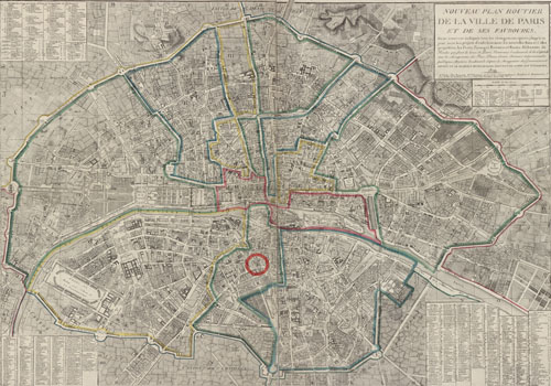 Plan de Paris en 1809