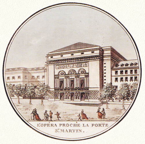L'Opéra de la Porte Saint-Martin en 1792
