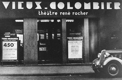Façade du Vieux-Colombier en 1936