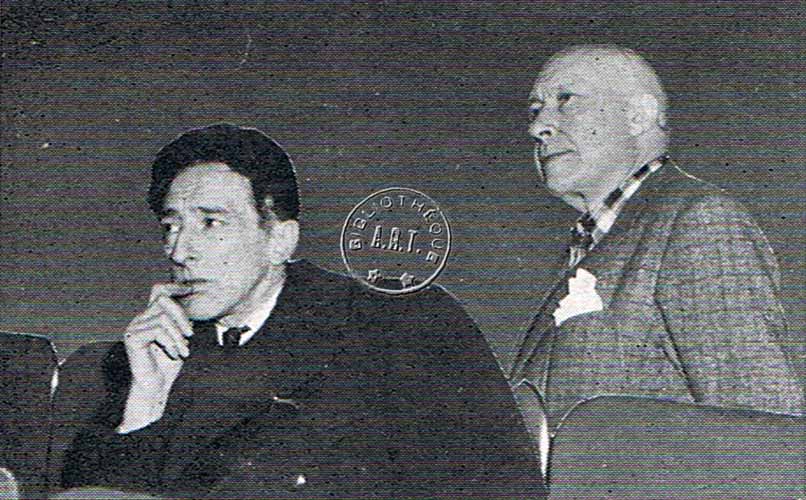 Jean Cocteau et Jacques Hébertot