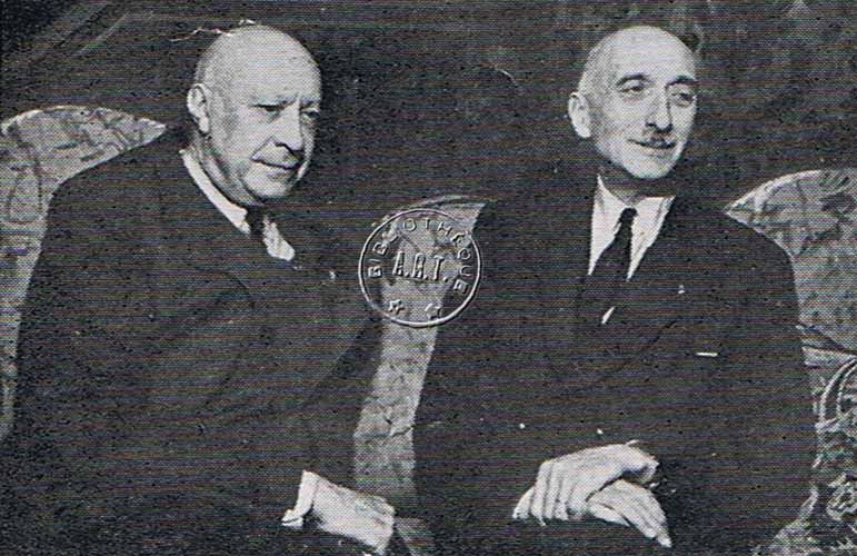 Jacques Hébertot et François Mauriac